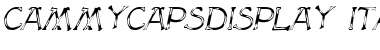Download CammyCapsDisplay Italic Font Title Preview