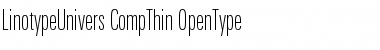 Download LinotypeUnivers CompThin Font Title Preview