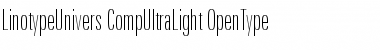 Download LinotypeUnivers CompUltraLight Font Title Preview