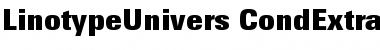 Download LinotypeUnivers CondExtraBlack Font Title Preview