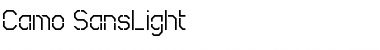 Download Camo SansLight Regular Font Title Preview