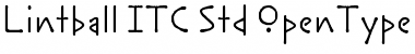 Download Lintball ITC Std Regular Font Title Preview
