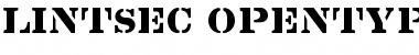 Download Lintsec Regular Font Title Preview