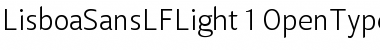 Download Lisboa Sans LF Light Regular Font Title Preview