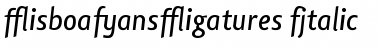 Download Lisboa Sans Ligatures Italic Font Title Preview