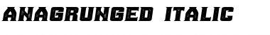 Download Ana Grunged Italic Font Title Preview