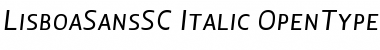 Download Lisboa Sans SC Italic Font Title Preview