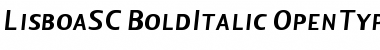 Download Lisboa SC Bold Italic Font Title Preview