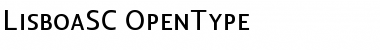 Download Lisboa SC Regular Font Title Preview