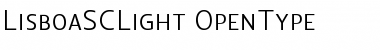 Download Lisboa SC Light Regular Font Title Preview