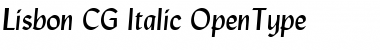 Download Lisbon CG Italic Font Title Preview