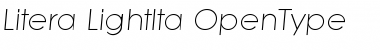 Download Litera-LightIta Regular Font Title Preview
