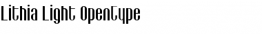 Download Lithia Light Font Title Preview