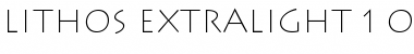 Download Lithos ExtraLight Font Title Preview