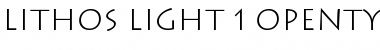 Download Lithos Light Font Title Preview