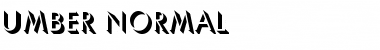 Download Umber Normal Font