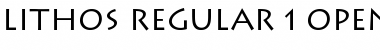 Download Lithos Regular Font Title Preview