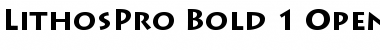 Download Lithos Pro Bold Font Title Preview