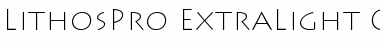 Download Lithos Pro Extra Light Font Title Preview