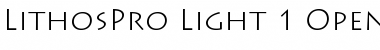 Download Lithos Pro Light Font Title Preview