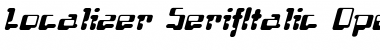 Download Localizer SerifItalic Font Title Preview
