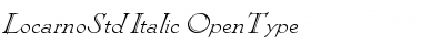 Download Locarno Std Italic Font Title Preview