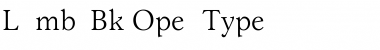 Download LombaBook Regular Font Title Preview
