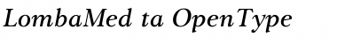 Download LombaMediumItalic Regular Font Title Preview
