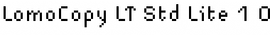 Download LomoCopy LT Std Lite Regular Font Title Preview
