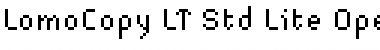 Download LomoCopy LT Std Lite Regular Font Title Preview