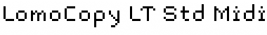 Download LomoCopy LT Std Midi Regular Font Title Preview