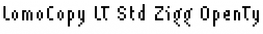 Download LomoCopy LT Std Zigg Regular Font Title Preview