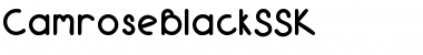 Download CamroseBlackSSK Regular Font Title Preview