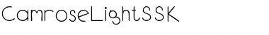 Download CamroseLightSSK Regular Font Title Preview