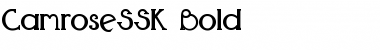 Download CamroseSSK Bold Font Title Preview