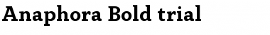 Download Anaphora Trial Bold Font Title Preview