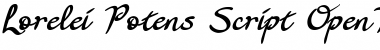 Download Lorelei Potens Script Potens Script Font Title Preview