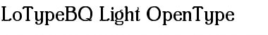 Download Lo-Type BQ Regular Font Title Preview