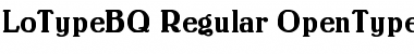 Download Lo-Type BQ Regular Font Title Preview