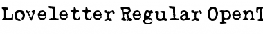 Download Loveletter Regular Font Title Preview