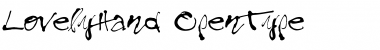 Download LovelyHand Regular Font Title Preview