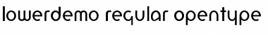 Download LowerDemo Regular Font Title Preview