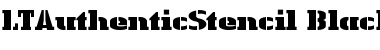Download LTAuthenticStencil Black Regular Font Title Preview