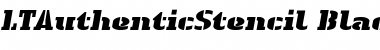 Download LTAuthenticStencil Black Regular Font Title Preview