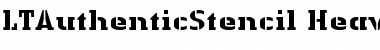Download LTAuthenticStencil Regular Font Title Preview