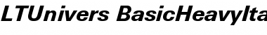 Download LTUnivers 731 BasicHeavyIt Font Title Preview