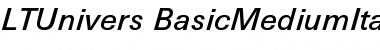 Download LTUnivers 531 BasicMediumIt Font Title Preview