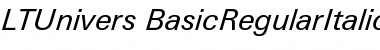 Download LTUnivers 431 BasicRegIt Font Title Preview