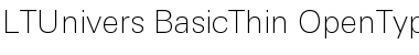 Download LTUnivers 230 BasicThin Font Title Preview