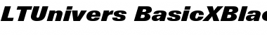 Download LTUnivers 931 BasicXBlackIt Font Title Preview